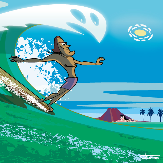 Surfing オオシカケンイチ 株式会社 Shikachan Studio キャラクターデザイン イラスト依頼 アニメーション制作